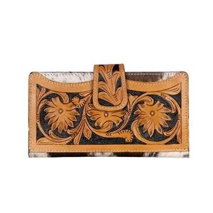 NWT Typical Traditions Tooled Leather Wallet